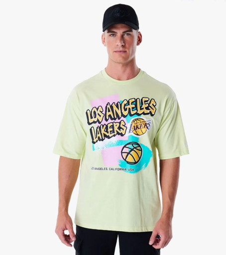 Retro Graphic Os Tee Los Angeles Lakers