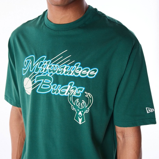 NBA Script Os Tee Milwaukee Bucks