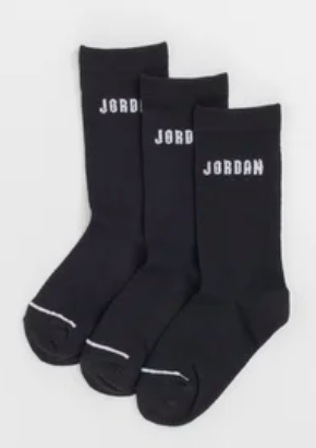 Jordan Crew 3 Pack Black